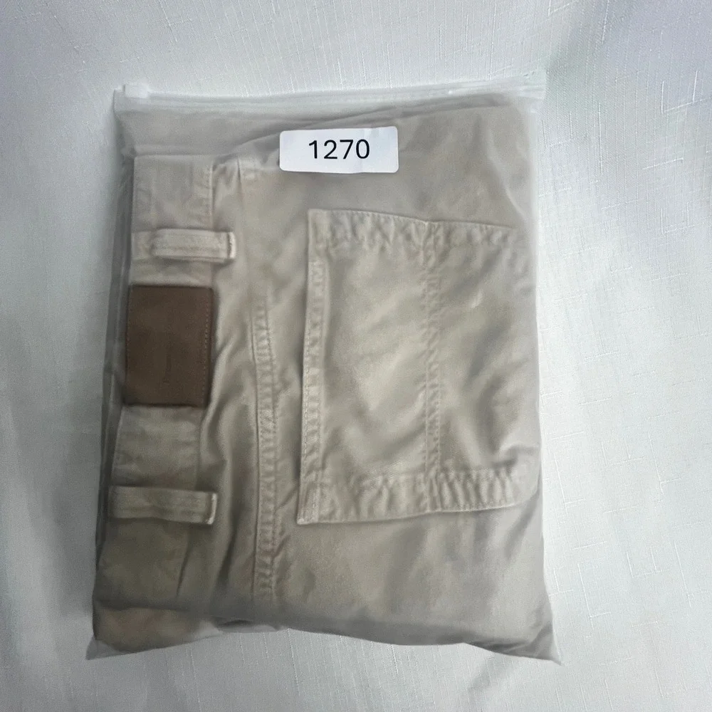 Ermenegildo Zegna Chino‎ Pants 37x27 (IT 40) Beige Cotton Italy Luxury